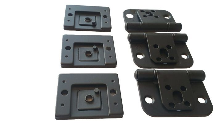 Alternative to National Hickman 44mm Black matt finish hinge set for 1 door
