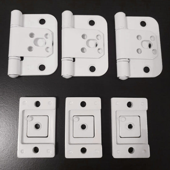 *Multibuy special* Alternative to National Hickman 35mm White hinge set for 9 doors