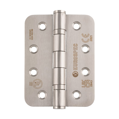 Satin stainless steel ball bearing hinge set of 3