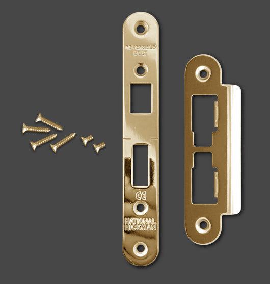 Bathroom Latch Keep Set (brass)