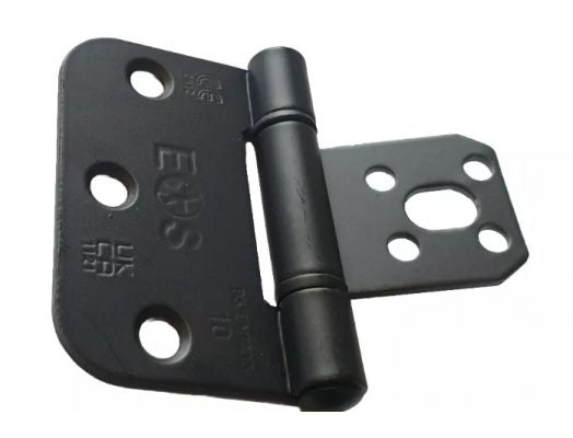 *Multibuy special* Alternative to National Hickman 35mm matt black hinge set for 12 doors