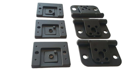 Alternative to National Hickman 44mm Black matt finish hinge set for 1 door