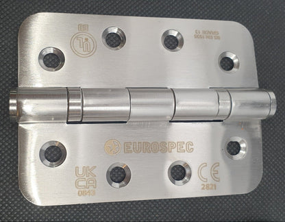 Satin stainless steel ball bearing hinge set of 3