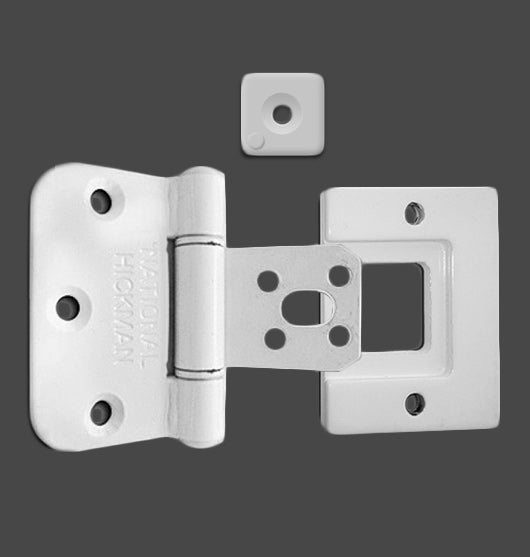 White Hinge Set (nylon or steel) Set of 3