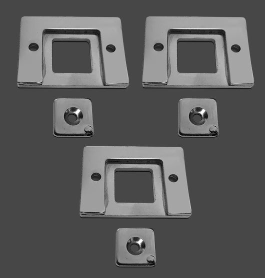 Female Keep & Adjuster set of 3  (chrome)