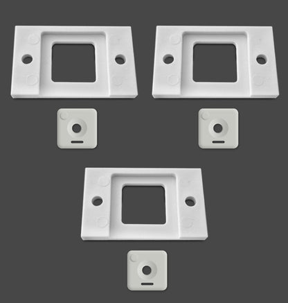 Female Keep & Adjuster (white steel or nylon) set of 3
