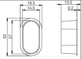 Standard latch Black dust box