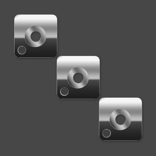 Chrome Door Adjuster Pack of 3