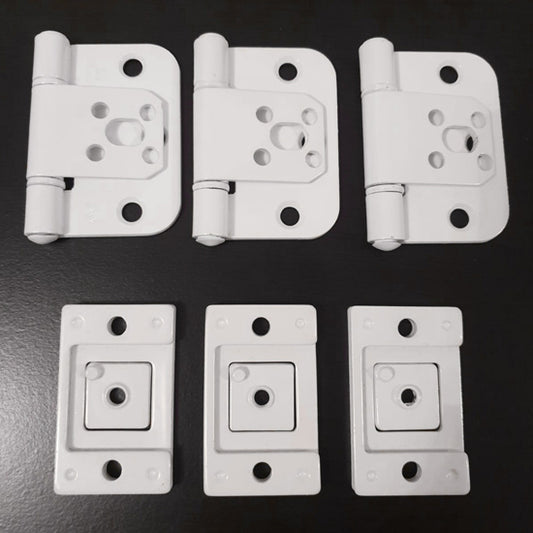 *Multibuy special* Alternative to National Hickman 35mm White hinge set for 9 doors